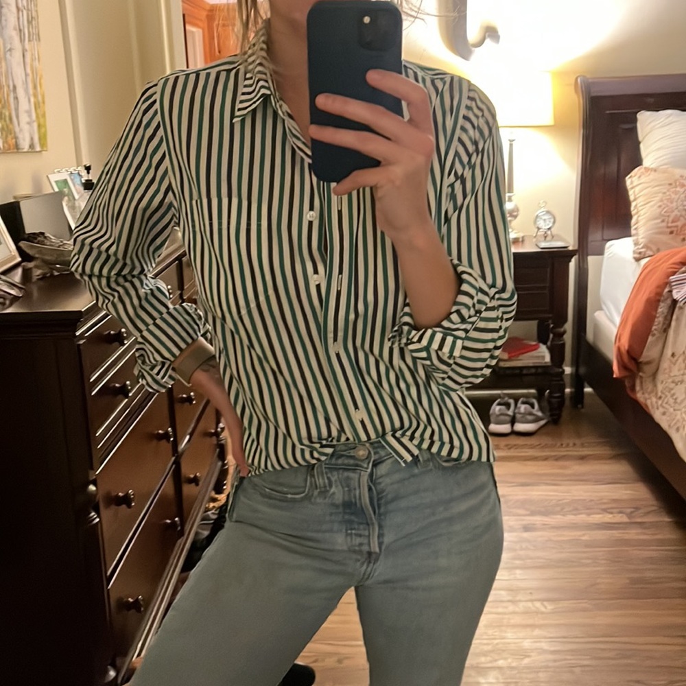 J Crew Boyfriend Styled Button Down